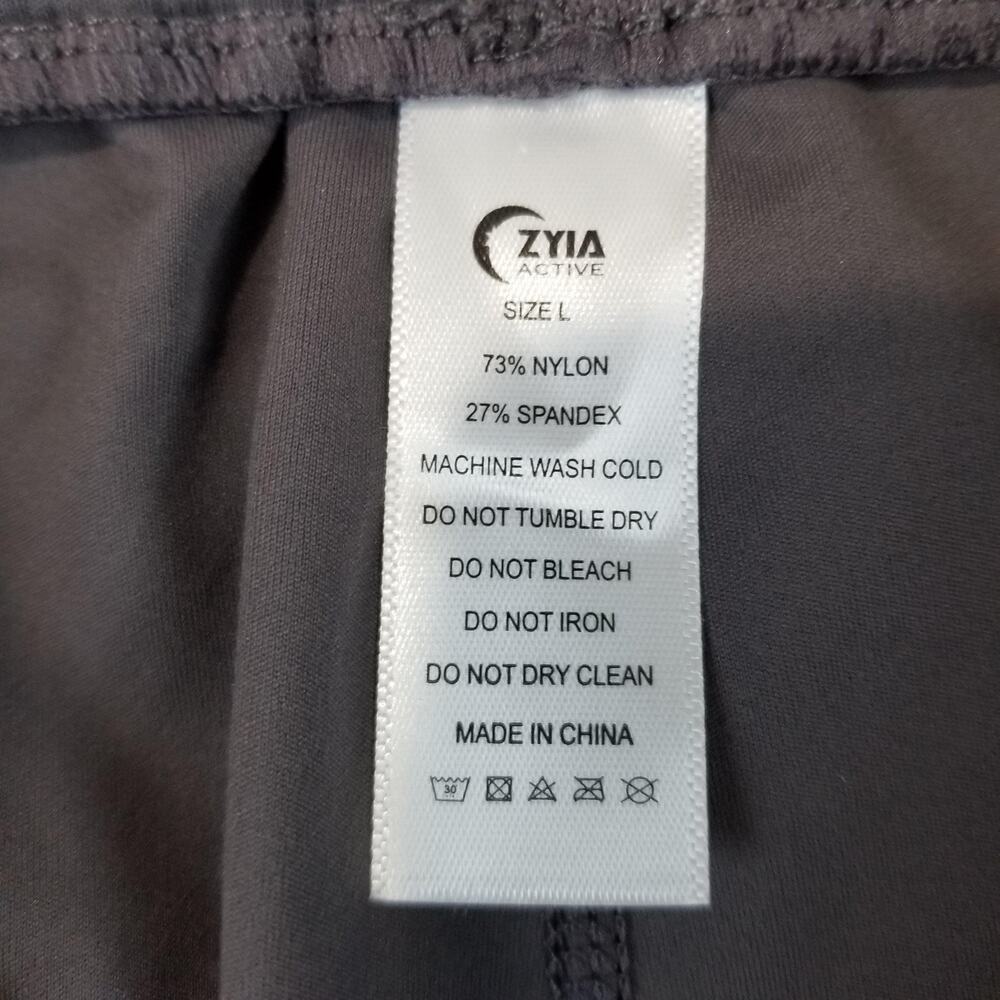 Zyia Active Ascend Joggers Womens Large Gray Pants Elastic Waist Stretch - Picture 4 of 9